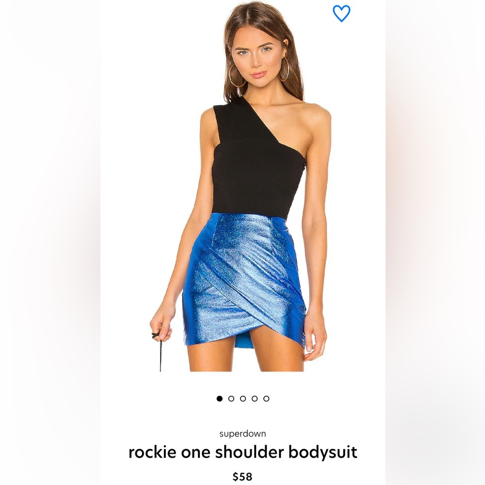 REVOLVE Superdown Rockie one shoulder bodysuit size S